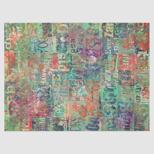 Papier Mousseline Collage d'art Tissu ou papier découpage (Recto)