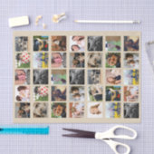 Papier Mousseline Collage de 35 photos (Artisanat)