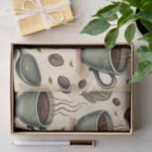 Papier Mousseline Collage de caféine : enveloppement de café inspiré (Cadeau)