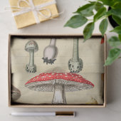Papier Mousseline Collage de champignons (Cadeau)