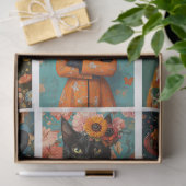 Papier Mousseline Collage de chats Petits projets Junk Journal Décou (Cadeau)