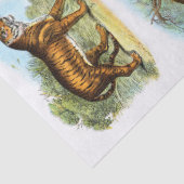 Papier Mousseline Collage de découpage de tigre vintage (Détail)