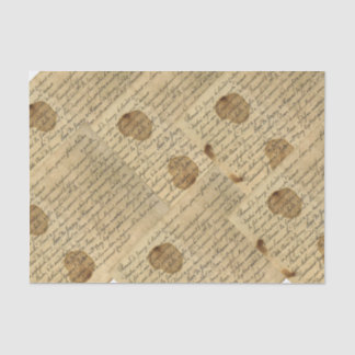 Papier Mousseline Collage de découpage d'écriture manuscrite de scri