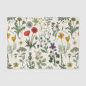 Papier Mousseline Collage de fleurs sauvages (Recto)