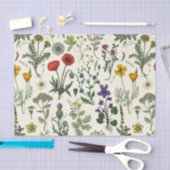 Papier Mousseline Collage de fleurs sauvages (Artisanat)