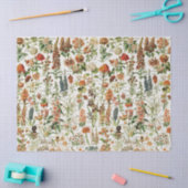 Papier Mousseline Collage de fleurs vintages (Artisanat)