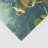 Papier Mousseline Collage de grenouille 2 papier de découpage (Détail)