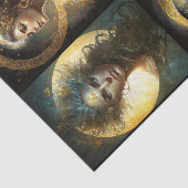 Papier Mousseline Collage de la déesse de lune (Détail)