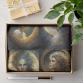 Papier Mousseline Collage de la déesse de lune (Cadeau)