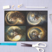 Papier Mousseline Collage de la déesse de lune (Artisanat)