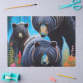 Papier Mousseline Collage de la famille de l'ours (Artisanat)