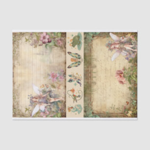 Papier Mousseline Collage de la fée du journal de junk de l'artiste