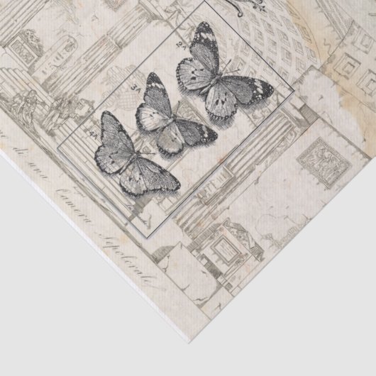 Papier Mousseline Collage de lettre (Détail)