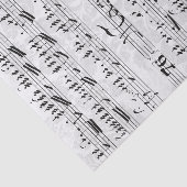 Papier Mousseline Collage de musique vintage feuille (Détail)