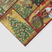 Papier Mousseline Collage de Noël Cheval Frosty GMC Tracteur de cami (Détail)