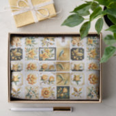 Papier Mousseline Collage de Noël en or (Cadeau)