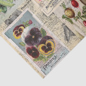 Papier Mousseline Collage de paquets de semences (Détail)