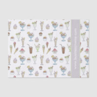 Collage de parfait de crème glacée