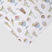 Papier Mousseline Collage de parfait de crème glacée (Détail)