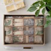 Papier Mousseline Collage de photo de voyage de Paris France (Cadeau)