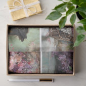 Papier Mousseline Collage de poulet floral Lilac (Cadeau)