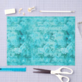 Papier Mousseline Collage de Roses bleus en détresse (Artisanat)