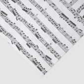 Papier Mousseline Collage de tissu de feuille de musique (Détail)