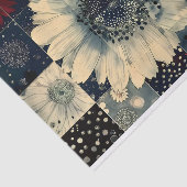 Papier Mousseline Collage de tuiles florales aléatoires Découpage ga (Détail)