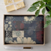 Papier Mousseline Collage de tuiles florales aléatoires Découpage ga (Cadeau)