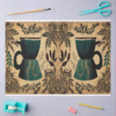 Papier Mousseline Collage d'éphémère de pot de café (Artisanat)