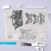 Papier Mousseline Collage d'éphémères (Artisanat)