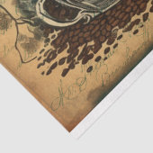 Papier Mousseline Collage d'éphémères à thème Café Papier Tissu (Détail)