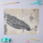 Papier Mousseline Collage d'éphémères de paon (Artisanat)