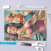 Papier Mousseline Collage d'épingle d'été tatoué (Artisanat)