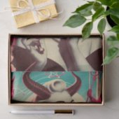 Papier Mousseline Collage des femmes dévilisantes rétro (Cadeau)