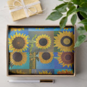 Papier Mousseline Collage des tournesols (Cadeau)