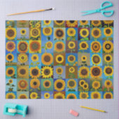 Papier Mousseline Collage des tournesols (Artisanat)