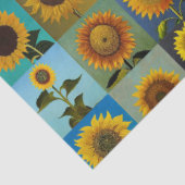 Papier Mousseline Collage des tournesols (Détail)