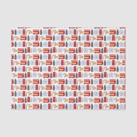 Papier Mousseline Collage d'icône de Londres (Recto)