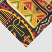 Papier Mousseline Collage d'impression couleur Motif africain (Détail)