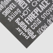 Papier Mousseline Collage du tableau de bord d'hiver (Détail)