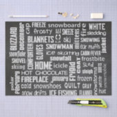 Papier Mousseline Collage du tableau de bord d'hiver (Artisanat)