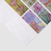 Papier Mousseline Collage floral (Détail)