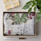 Papier Mousseline Collage floral victorien (Cadeau)