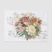 Papier Mousseline Collage floral vintage (Recto)