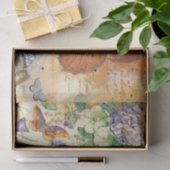 Papier Mousseline Collage papillon vintage (Cadeau)