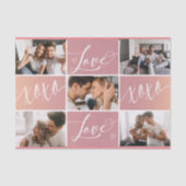 Papier Mousseline Collage photo de Love XOXO Valentine (Recto)