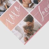 Papier Mousseline Collage photo de Love XOXO Valentine (Détail)