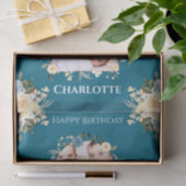 Papier Mousseline Collage photo du 2e anniversaire Turquoise bleu ja (Cadeau)