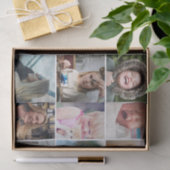 Papier Mousseline Collage photo simple 12 photos (Cadeau)